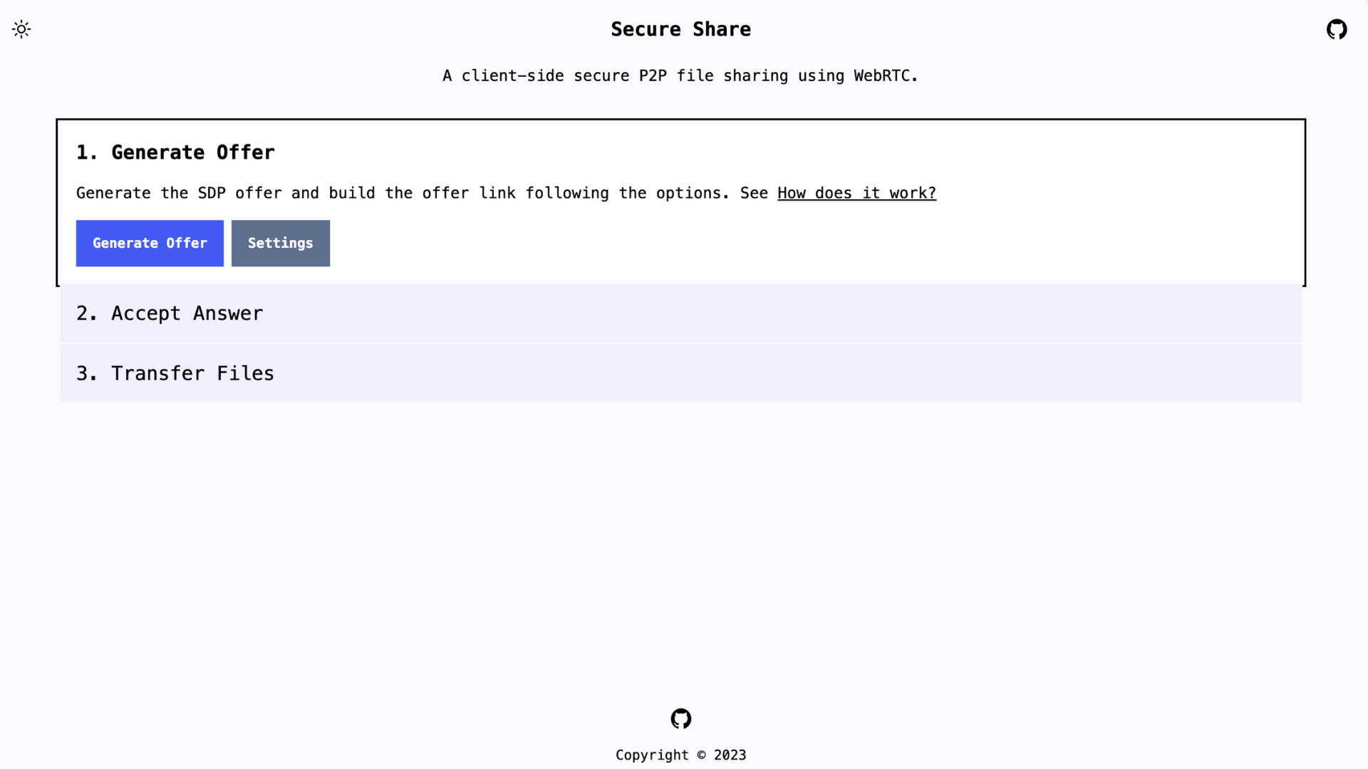 Secure Share Project Screenshot