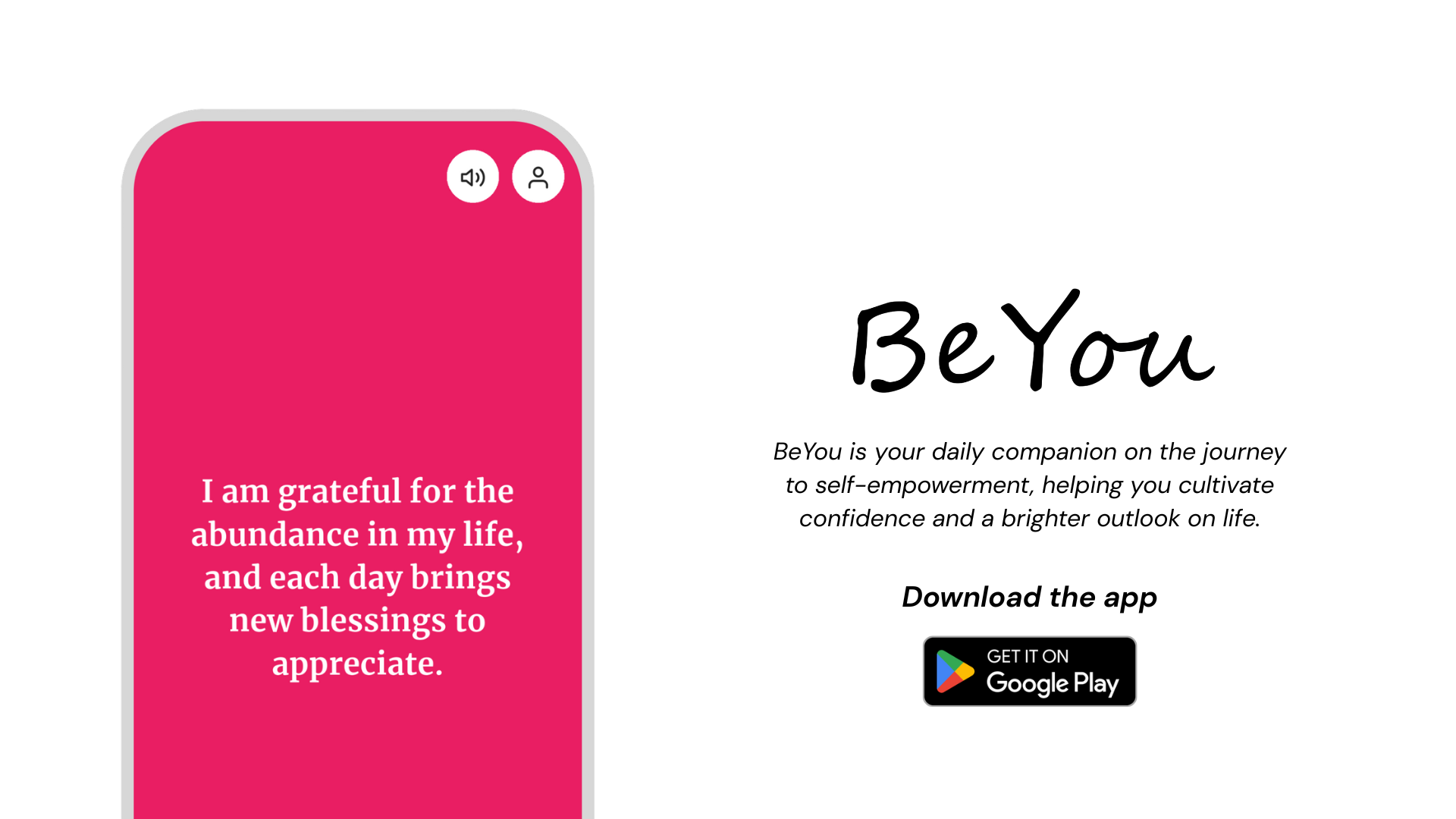 Be You Project Screenshot